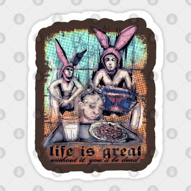 Life Is Great Sticker by LVBart